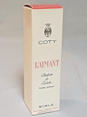 Vintage L'AIMANT by  COTY Parfum De Toilette Pure Spray, 2 fl oz, in Box, Nice!