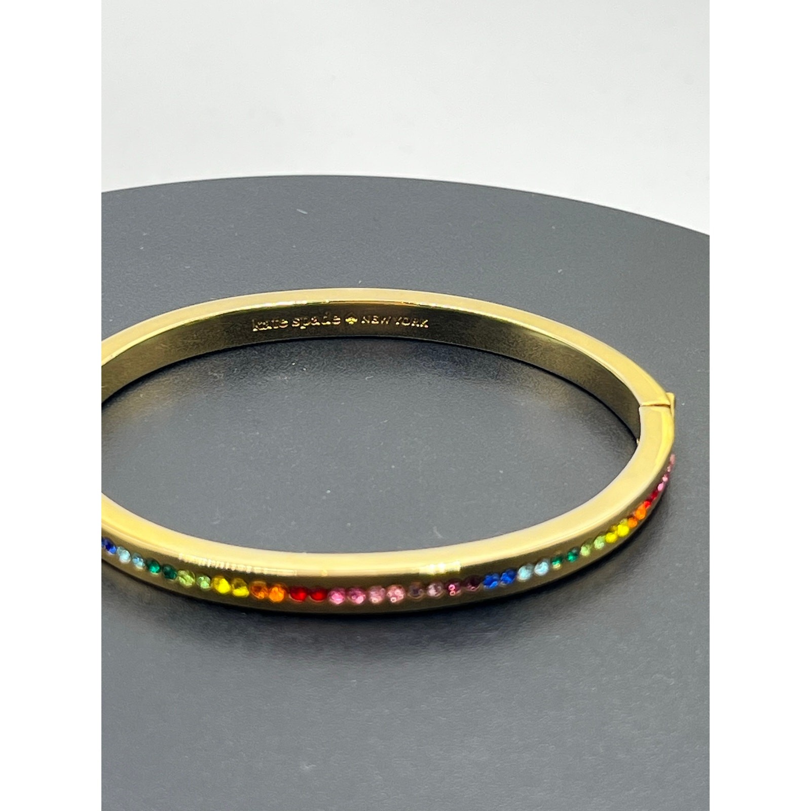 Kate Spade New York Women's Gold Plated Metal Ring It Up Pave Bangle Bracelet thumbnail 10