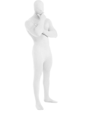 Blanc White Second Skin Adult Costume - Size XL (46'' Jacket)