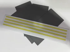 HO Scale Roads Model Train Scenery Sheets No Passing Yellow City - 4 Sheets