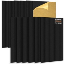 EVERECO 12 Pack Large Acoustic Wall 12PCS 47.2''  23.6''  0.4'', Black