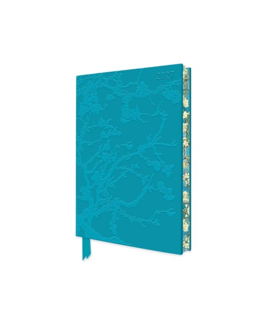 Vincent van Gogh: Almond Blossom 2027 Pocket Artisan Art Vegan Leather Diary – Week to View: Original Flame Tree Publishing DIN A6-Format Exquisit ... künstlerisch gestalteten Buchschnitt - Image 4
