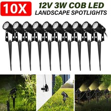 4/8 Pack Garden Spike Lights Mains Powered Ip65 Waterproof Outdoor Spotlights