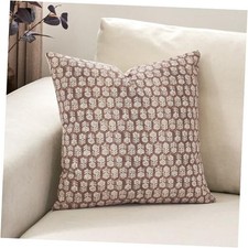 Pillow Covers 20x20, Floral Pillow Covers, 20" x 20" Pack of 1 Cognac Brown