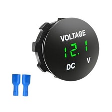 Dc 12v 24v Voltmeter Gauge Waterproof Car Voltage Meter Led Digital Green Dc 12v 24v Voltmeter Gauge Waterproof Car Voltage Meter Led Digital Green
