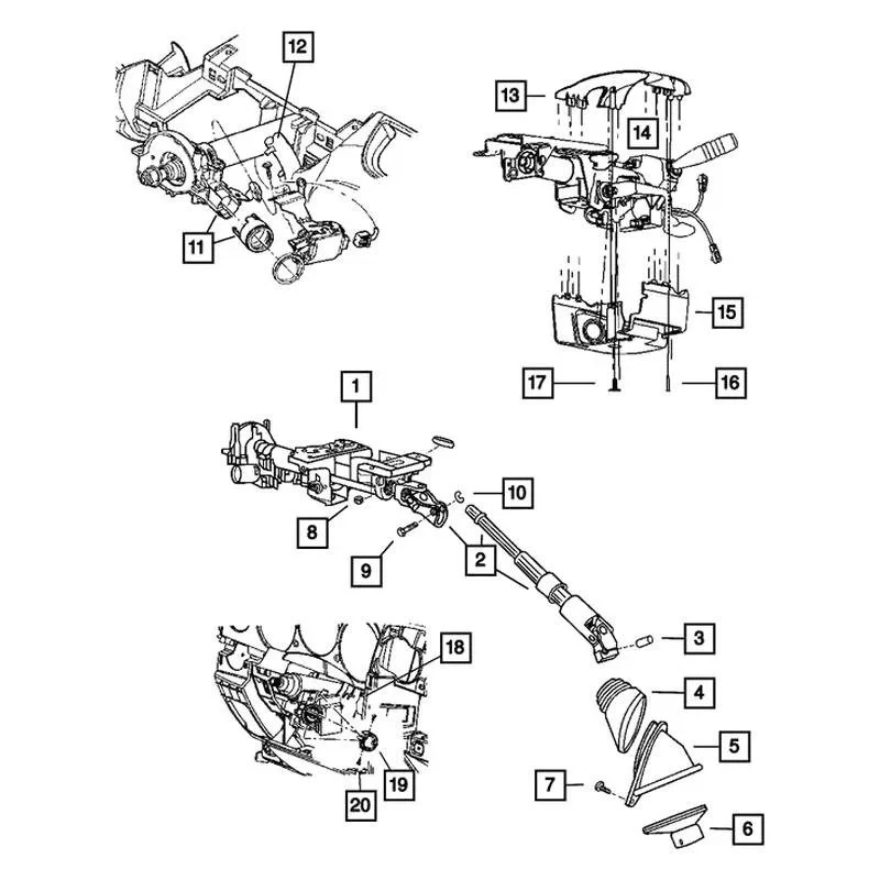 For Dodge Nitro 2009 Dodge Ignition Lock Housing Foto 4 de 4