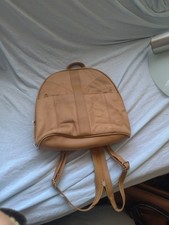 ​Vintage Leder-Rucksack Damen Cognac / Camel – City-Rucksack mit...