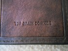 Brown Genuine Cowhide Leather Trifold SLIM Wallet — photo 5