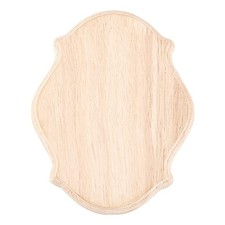 Unfinished Wood Plaque 5.9x4.8x0.7inch Wooden Blank Signboards Natural Oval