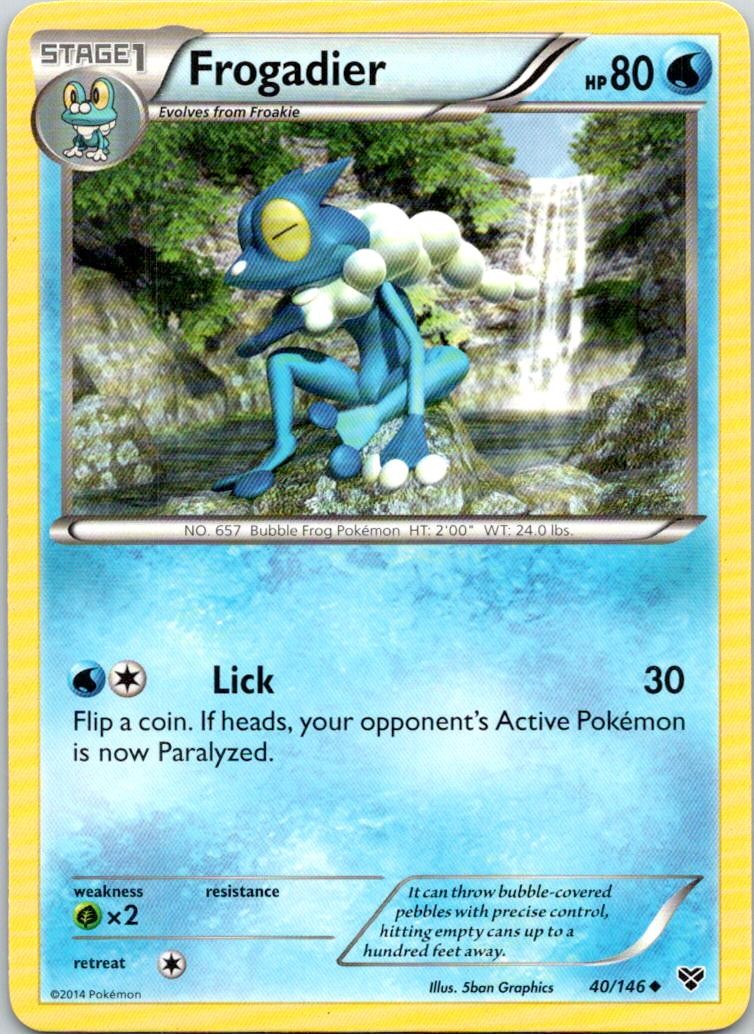 Frogadier 40/146 Uncommon XY Base Set Pokemon Near Mint
