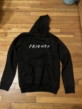 Friends Vintage 90's TV Show Sitcom Friends Hoodie Classic Black, Size Medium