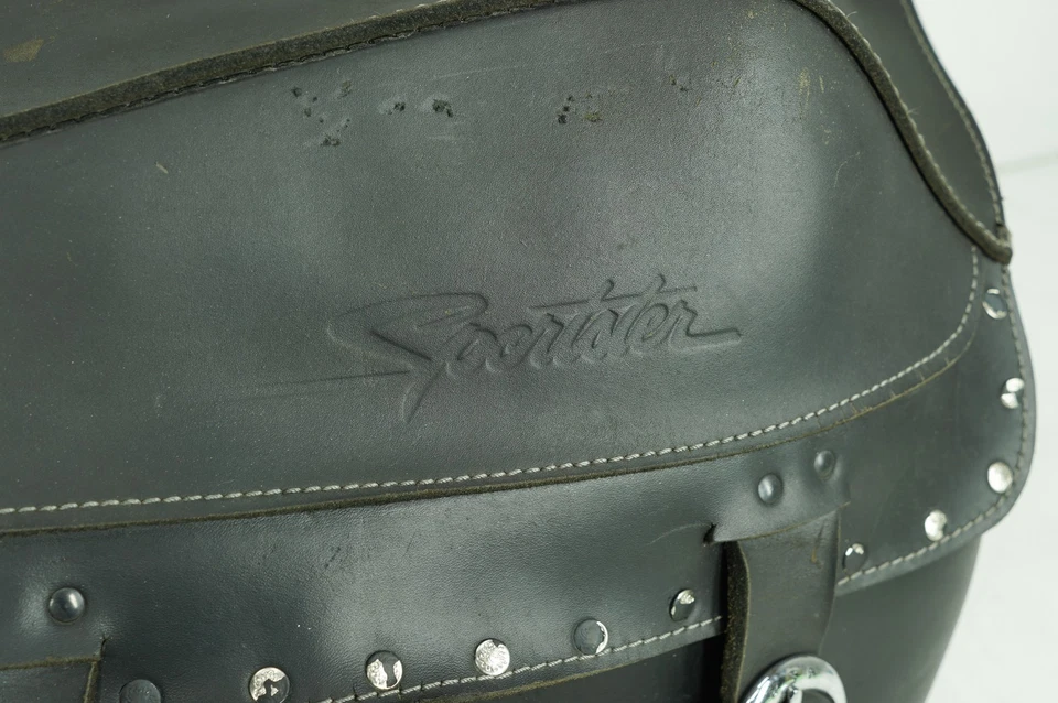 Harley Sportster XL883 L 2005 alforjas bajas traseras izquierda y derecha equipaje cuero Foto 4 de 4