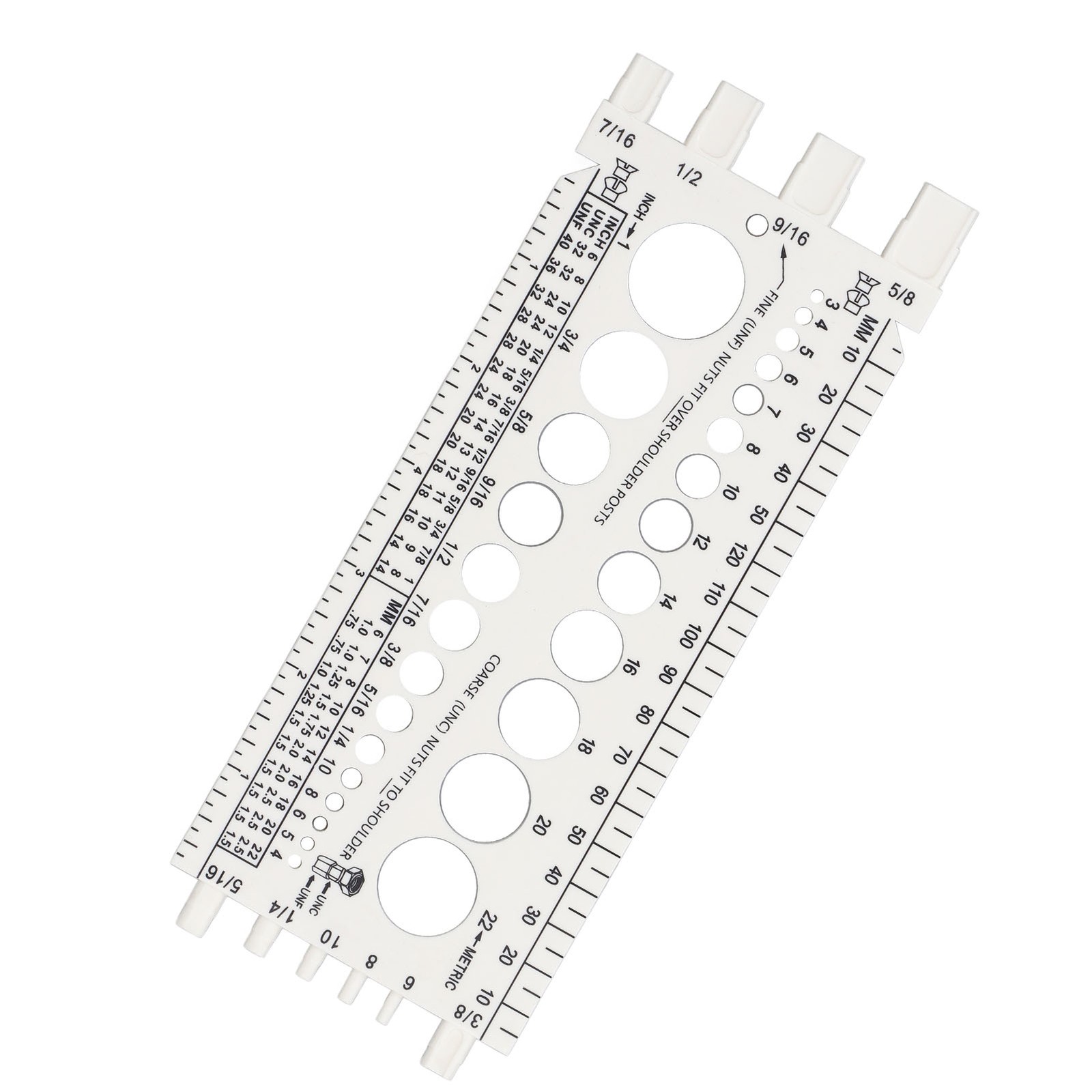 Nut Bolt Thread Gauge Checker M3 To M22 And 4 To 3/4 Imperial Sizes Bolt