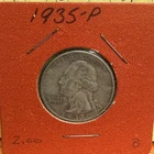 1935 (P) Washington Quarter Silver 25¢ - Circulated