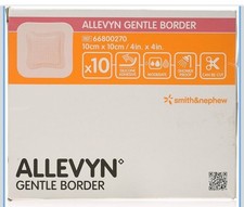 Allevyn Gentle Border Dressing 10x10cm Sq 10pk