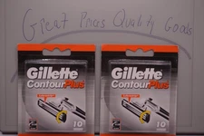 Gillette Contour Plus Pack of 20 Refill Blade Cartridges (Same as Atra Plus)