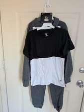 3 Piece Outfit Shirt Hoodie and Sweat Pants Boys