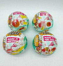 MGA's Mini Verse Make It Mini Food Cafe Series 3 Ages 8 Lot Of 4 Balls NEW