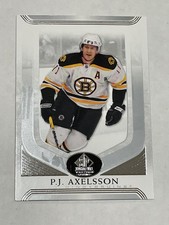 2020-21 SP Signature Edition Legends Hockey #98 - P.J. Axelsson - Boston Bruins