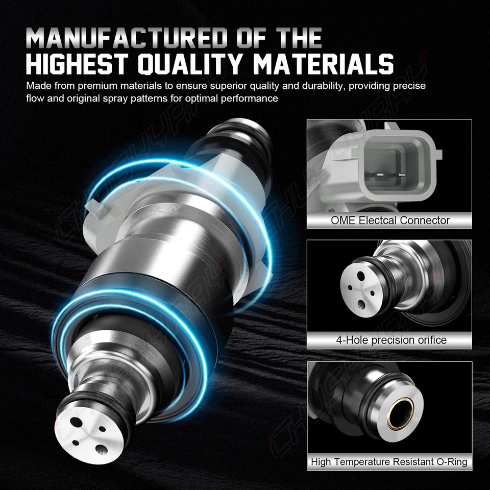 6X Genuine Fuel Injector 23250-62030 for 1995 1996 1997 1998 Toyota T100 3.4L V6 - Image 3 of 4