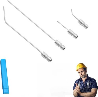 4 Pack High-Pressure Washer Extension Rod Nozzle Cleaning Kit 1/4'' Quick Connect