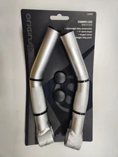 Origin 8 Compe-Lite Bar Ends, Silver, Long L Bend Shape