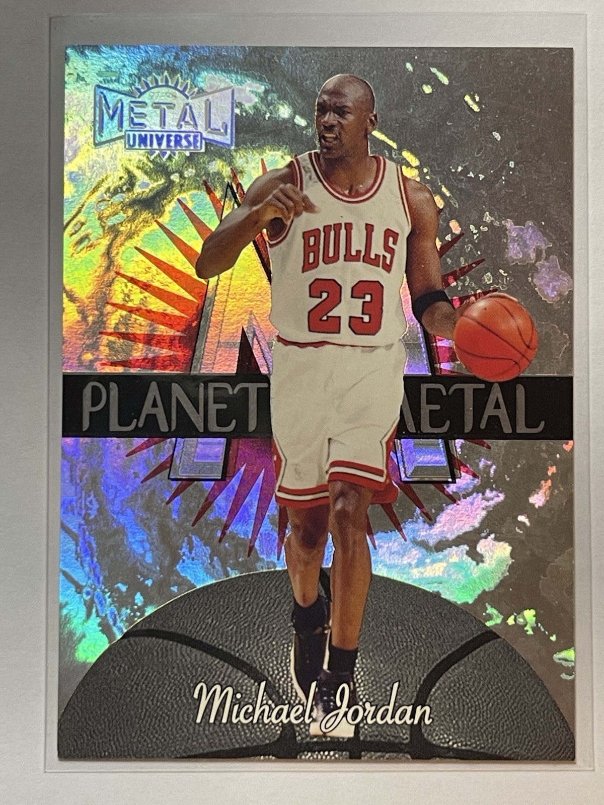 1997-98 Metal Universe - Planet Metal Michael Jordan #1 PM