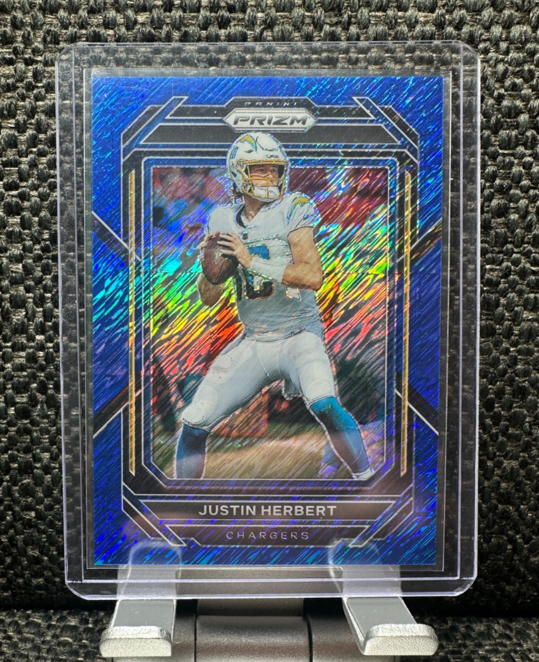 2022 Panini Prizm - Justin Herbert #149 Blue Shimmer Prizm 07/25
