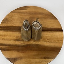 Baby Ugg Tasman Chestnut Shearling Lined Comfort Casual Slippers Size 2/3 C GUC
