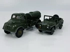 Dinky Toys 643 Army Water Tanker & 674 Austin Champ Jeep Job Lot Vintage