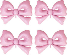 50 Inch Giant Pink Bow Balloons Large Bow Ballons Pastel Pink Girl Bows Themed P