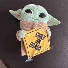 Star Wars The Mandalorian Grogu Baby Yoda The Child on Board Plush Hanging Sign