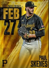 [DIGITAL] Topps Bunt - Paul Skenes - Free Pack Friday 25 S5 Feb 27 Gold