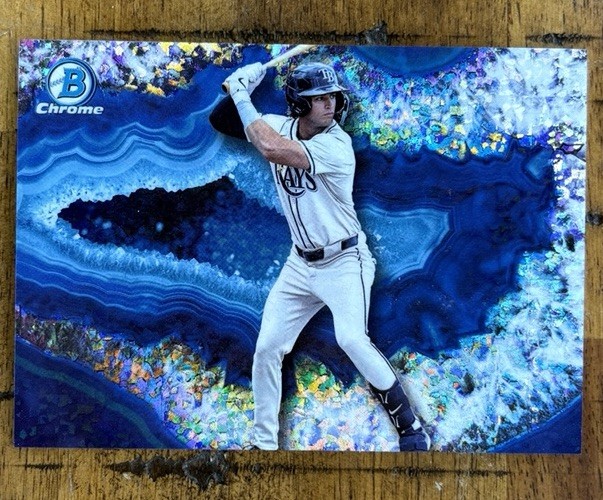 2025 Bowman Chrome Carson Williams Crystallized Case Hit #BWC-14 Rays
