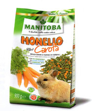 Monello Pellet Carota Alimento Completo per Conigli Nani 900 gr