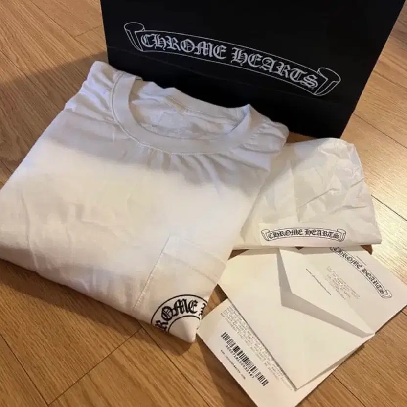 Chrome Hearts Horse Shoe Long Sleeve T-Shirt, White, Size L thumbnail 3