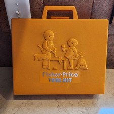 Vintage Fisher Price Toy Tool Kit 924 1977 Play Pre School -Case Only