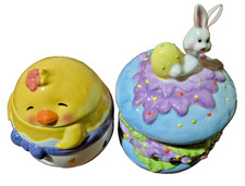 portacioccolatini in ceramica/porcellana nuovi.Set 2 pezzi