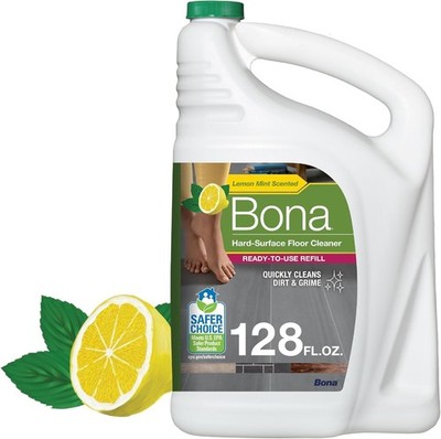 Bona Multi-Surface Floor Cleaner Refill - 128 fl 128 Fl Oz (Pack of 1), Clear 