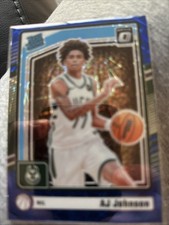 AJ Johnson 2024-25 Optic Rated Rookie Blue Velocity Prizm #277 Bucks Wizards