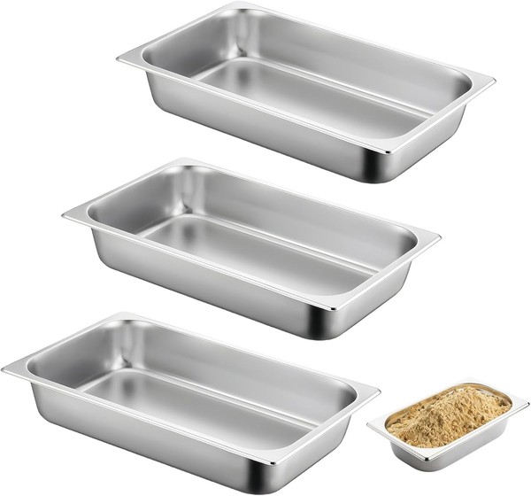 Panierschalen Set 3-Teilig, Panier-Set Aus Edelstahl 3-Teilig, 32,5 X 17,5 X-image