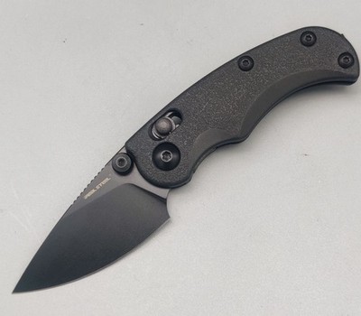 Real Steel Messer Esca Crossbar Lock Folder All Black 12C27 Stahl GFN Griff