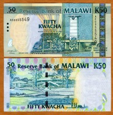 Malawi, Africa, 50 Kwacha, 200…