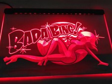 Bada Bing Bar Club Pub LED Neonlicht Schild Geschenk Home Decore Zimmergr&ouml;&szlig;e ...