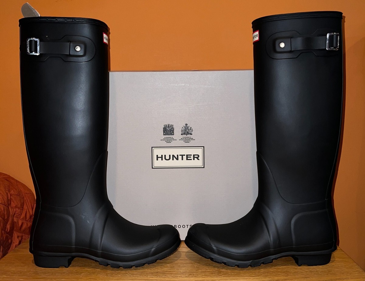 Hunter Women's Original Tall Snow / Muck Boot, Black, Size 9 | eBay