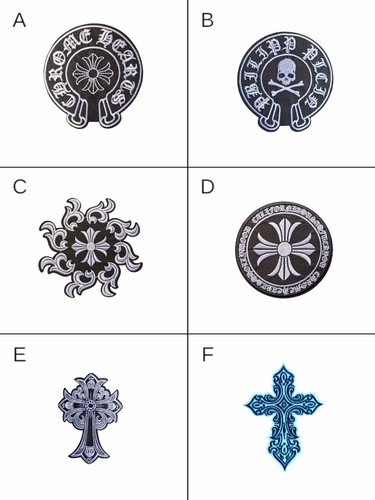 🔥 Chrome Hearts Inspired Iron On Patch Gothic Biker Logo Embroidered Badge - 第 3/26 張圖片