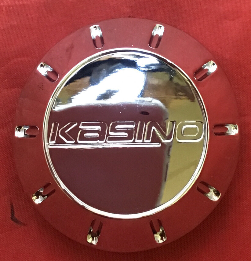 ONE NEW CHROME KASINO ALLOYS PD-CAP71-P1035 CUSTOM WHEELS RIM CENTER CAP 10924-image