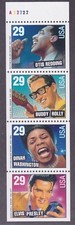 US 2737b MNH 1993 29¢ Rock & Roll Rhythm & Blues Booklet Pane of 4 Plt #A22222