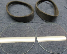 BMW Airhead Speedometer Tachometer 2 Bezel 2 Lenses r90s r90/6 r75/6 r60/6 visor