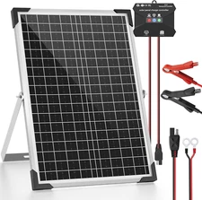 30W 24V Solar Panel Kit, Solar Battery Maintainer with MPPT Charge Controller Ad